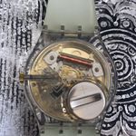 Swatch  Watch 1996 Atlanta Olympics Green & Gold Watch in Case with Paperwork Photo 7