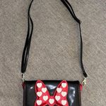 Disney Parks Minnie Mouse bow polka dot, purse wallet, adjustable strap Photo 0