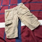 Y2k Hard tail beige cargo shorts khaki baggy grunge utility slim fit fishing Tan Size XS Photo 0