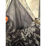 Max Studio  Black and White Silk Slip Dress Photo 4