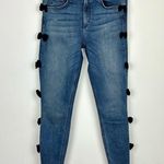 McGuire Denim Anthropologie Newton Mid Rise Bow Detail Skinny Ankle Jean… Photo 0