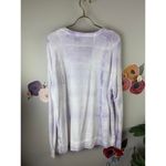 Sundry  Women's Purple Tie-Dye Terry Oversize Sweatshirt Sweater - Size - 3 Photo 3