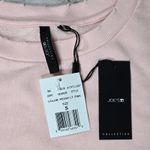 JOES Collection Womens Pink Lace Up Sleeve‎ Crew Neck Sweatshirt Size S Photo 3