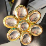 Vintage Floral Gold Tone Statement Adjustable Ring Photo 0