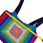 Pistola VIVIENNE CROCHET SWEATER TANK IN NAVY RAINBOW Photo 6