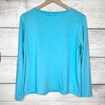 American Vintage Vintage Back in the Saddle Blue Fringe Long Sleeve Casual Top Size Medium Photo 9