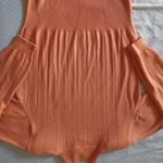 Dress Barn  Womens Pullover Sweater Salmon Solid Long Sleeve Mock Neck Knit size 6 Photo 5