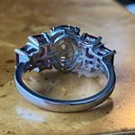 Teal Color Changing Fluorite Amethyst Art Deco Ring Size 6 Purple Photo 5