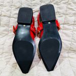 Steve Madden Women Smokee Buckle Slingback Bold Red Studded Flats Size 8.5 Photo 6