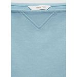 Mango  Elastic Waist Cotton Dress Sky Blue NWT Teen's Small Photo 5