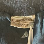 HolyClothing Black Lace Skirt Elastic Waist Boho Gothic 2X/3X Plus Size 24" Long Photo 3