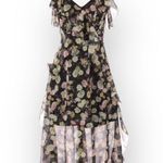 TALULAH new Maison  𑁍 Playful Flounce Ruffled Chiffon Dress 𑁍 Floral Print 𑁍 S Photo 4