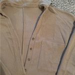 Tan Long Sleeve Button Photo 4