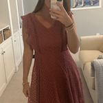 She & Sky FLOWY EMBROIDERED PINK DRESS Photo 2