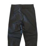 Oober Swank Womens Faux Leather Pants Medium Black Slim Pull On Photo 5
