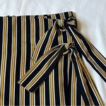 Forever 21  Striped Mini Skirt Gold Black Ties 1X Photo 1