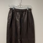 Nordstrom  Leather High Waist Pants Vintage Size Medium Black Photo 2
