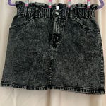 Wild Fable Black and Gray Ruched Mini Skirt for Night Out Photo 0