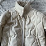 Forever 21 cream puffer wavy stitch cinchable waist transition jacket Photo 4