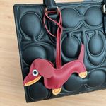 Ena Dog Synthetic Leather Handbag Charm Bag Red Photo 0