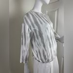 Rachel Zoe Sweatshirt Top Women's Tie Dye Gray/White Pullover Long Sleeve Sz XS Photo 7