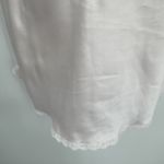 Vintage 80s Sara Beth Satin Cami Top Small Pink White Lace Embroidered Beaded Photo 3