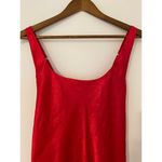 Victoria's Secret  Gold Label Vintage Slip Lingerie Silky Dress Red Lace Racerback Photo 1