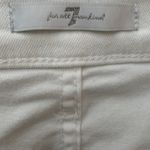 7 For All Mankind Gwenevere Ankle Skinny Low Rise Jeans White Silver Size 30 Photo 2