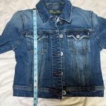 Miss Me Denim Jacket Embellished Rhinestone Cross Rock Cropped Blue Size Large Photo 9