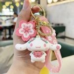Hello Kitty Cinnamoroll Doll Keychain Kuromi Pompompurin Key Ring My Melody  HPx2 Photo 0