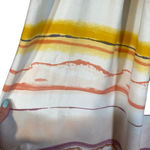 Nine West White Multi-Color Ruched Neck Sleeveless Dress Woman Sz S Photo 4