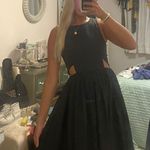 Francesca's Black Formal Dress With Side Cut Outs Photo 0