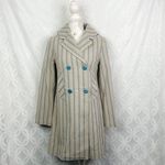 Anthropologie Tulle Size S Embroidered Pattern Peacoat Dress Jacket NWOT Photo 1