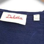 Deletta  by Anthropologie Sleeveless Floral Dot Ruffle Trim Top V-Neck Size XS Photo 2