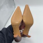 Enzo Angiolini  Eaanara Leather Pink Snake Skin Slingback Heels Women 6M Career Photo 5