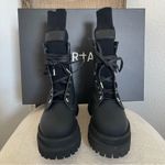 $1090 NEW RtA WOMEN'S COMBAT BOOTS THICK SOLE IN BLACK SZ 36 6 Photo 2