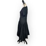 Bibhu Mohapatra Collective Cutout Fringe Dress Women's Plus 14 Black RTR Photo 3