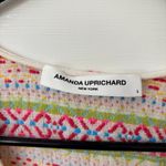 Amanda Uprichard Embroidered Fringe Shirt Top Size S Hippie Ivory Boho Festival Photo 5