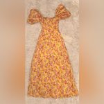 House Of CB NWOT  Felizia Butter Print Puff Sleeve Maxi
Sundress sz XS Plus cup Photo 5