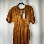 Joie  Revolve leopard print tau copper faux wrap jumpsuit celebrity‎ favorite Photo 4
