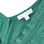 Baltic Born  Jennifer Hunter Green Flutter Tassel Tie Double Slit Midi Dress sz S Photo 5