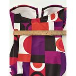 La Blanca  Strapless Bandeau One Piece Swimsuit Size 6 Pink Purple Rod Beattie Photo 8