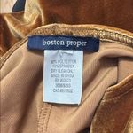 Boston Proper Vintage  Velvet Gold Top Photo 3