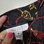 Vintage Barrie Pace Ltd 100% Silk Pleated Equestrian Maxi‎ Skirt Sz 8 NWT Black Photo 2