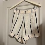Sancia Anthropologie Linen Blend Striped Black White Shorts Australia Size XS Photo 1