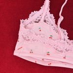 SKIMS fits everybody lace scoop bralette in cherry print size L Photo 4