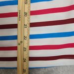 Spanx  Swim Shirt Rash Guard‎ Ocean Stripe Hibiscus Crew Neck Long Sleeve Medium Photo 5