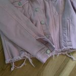 Lucky Brand Lucky 🍀 Brand distressed denim jacket in pale pink Photo 2
