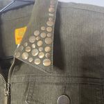 Ruby Rd. Olive Jean Jacket with Studs Green Size 10 Photo 6