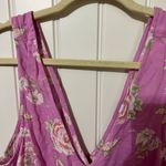 BP  Womens M Floral Print V-Neck‎ Romper, Pink Rose, Sleeveless Jumpsuit, Summer Photo 3